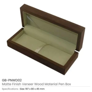 Matte Finish Veneer Wood Material Pen Box — related custom branded product in UAE