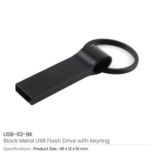 Metal USB Flash with Key Ring — product photo 1