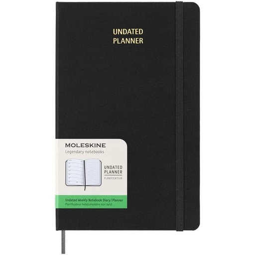 Moleskine Undated 12 Month Weekly Planner - Hard Cover - Large — product photo 1