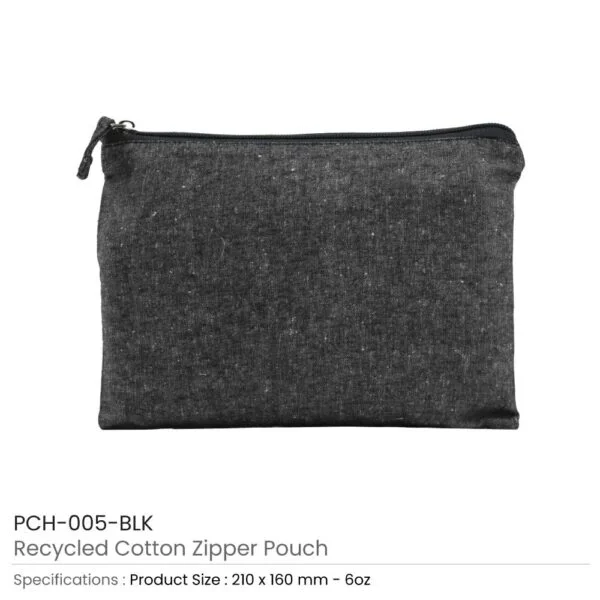 Multi-purpose Cotton Zipper Pouches 6 oz — product photo 1
