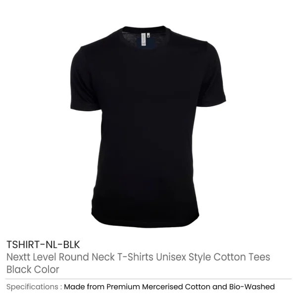 Nextt Level Bio-Washed Round Neck T-Shirts for Men — product photo 1