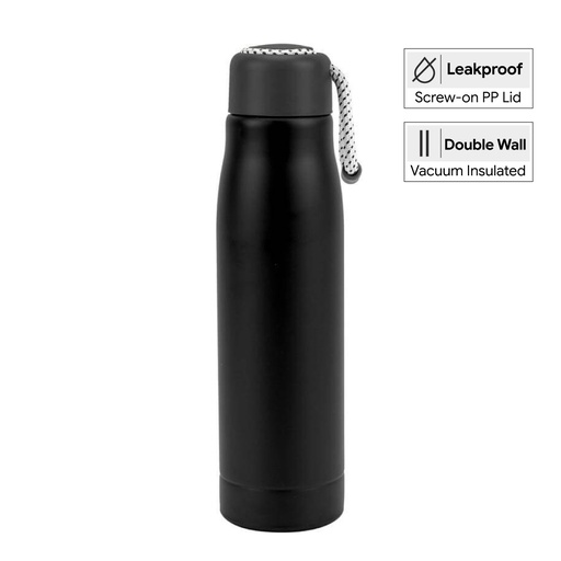 NIMES - Giftology Double Wall Stainless Steel Bottle 550ml - Black — product photo 1