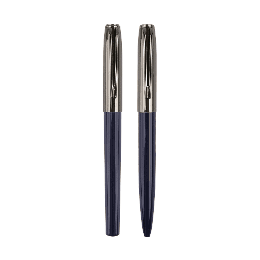 NORA - Gift Set of Roller and Ball Pen - Navy Blue — product photo 1
