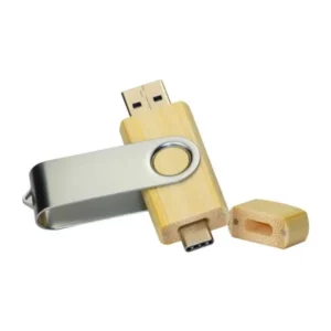 OTG Bamboo Swivel USB Flash Drives 32GB Type C — related custom branded product in UAE
