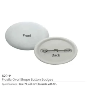 Oval Button Badges — related custom branded product in UAE