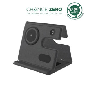 PLANA – CHANGE ZERO Recycled 3-in-1 Wireless Charger Station – Black — related custom branded product in UAE