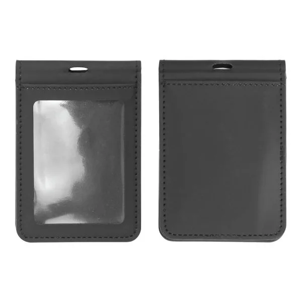 PU Leather Foldable ID Card Holder with Lace & Hook — product photo 1