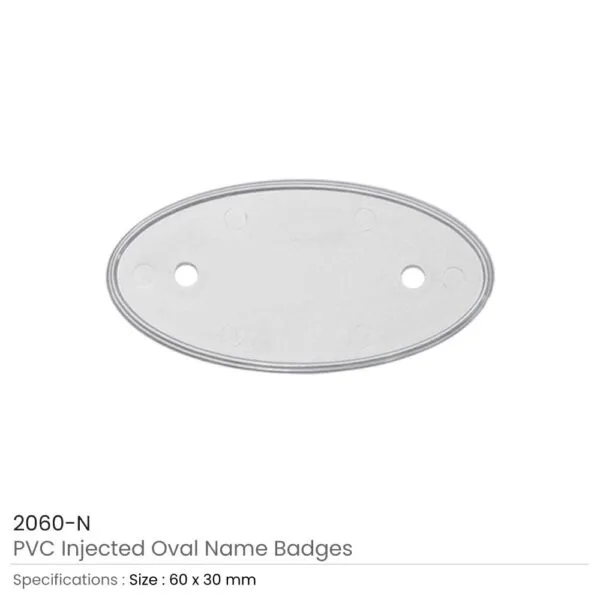 PVC Injected Oval Logo Badges — product photo 1