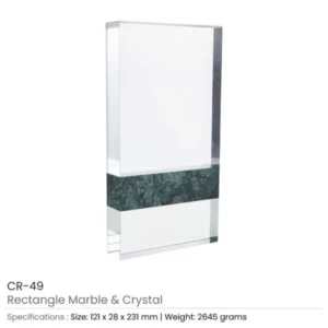 Rectangle Marble and Crystal Awards with Gift Box — related custom branded product in UAE