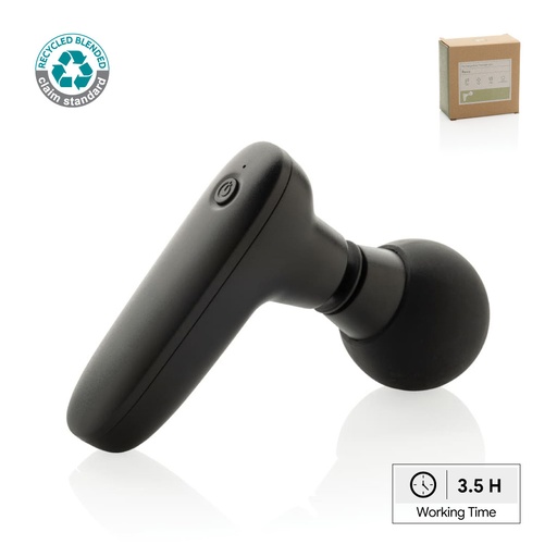 Revix RCS recycled plastic massage gun - Black — product photo 1