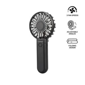 ROTO – Rechargeable Handheld Fan with Foldable Desk Stand – Black — related custom branded product in UAE
