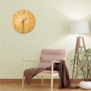 Round Bamboo Wall Clock, 28 cm Dia, Type Analog — related custom branded product in UAE