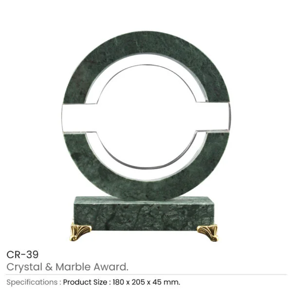 Round Crystal and Marble Awards in Hardboard Box — product photo 1