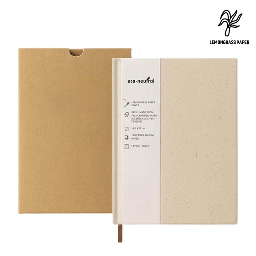 SALA - eco-neutral Lemongrass Cover A5 Notebook — product photo 1