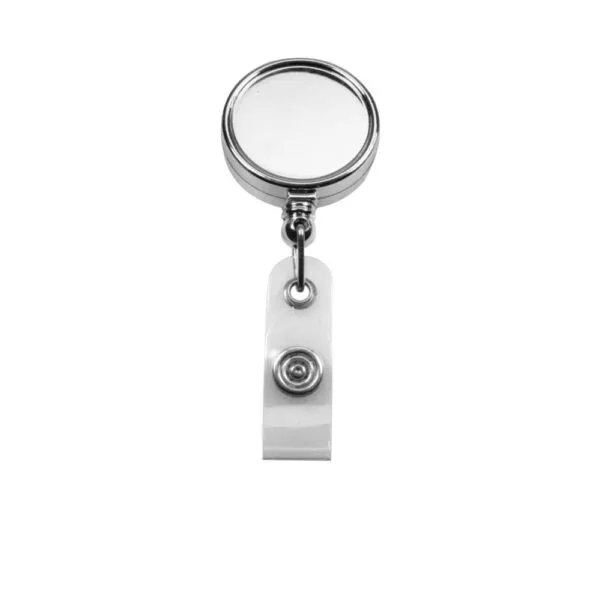 Silver Mirror Shiny Badge Reels — product photo 1