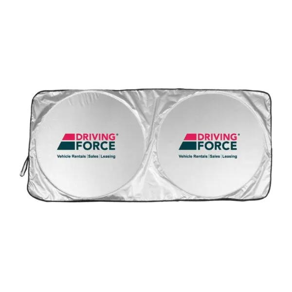 Silver Nylon Car Sunshades Custom Promotional Item — product photo 1