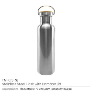 Stainless Steel Bamboo Flask — related custom branded product in UAE