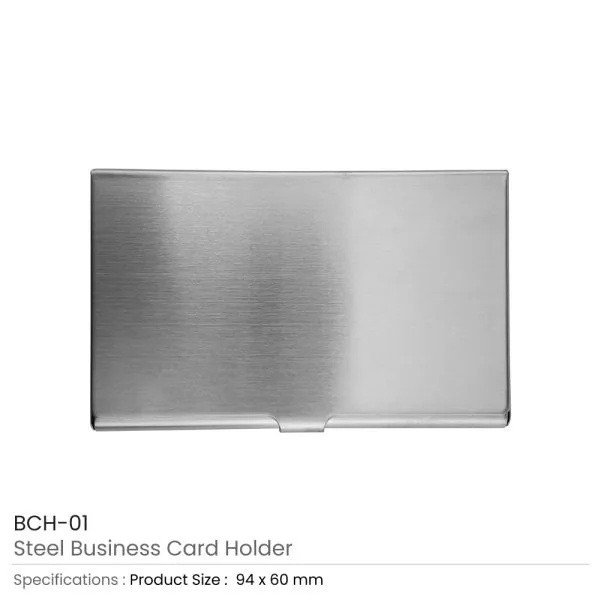 Steel Business Card Holder — product photo 1