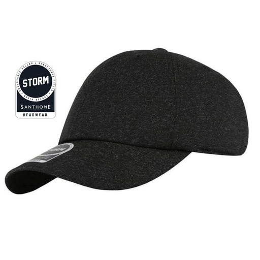 STORM - Santhome Textured 6-panel Cap - Black — product photo 1