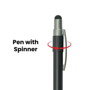 Stylus Metal Pens with Spinner – Push Button (Blue Ink) — related custom branded product in UAE