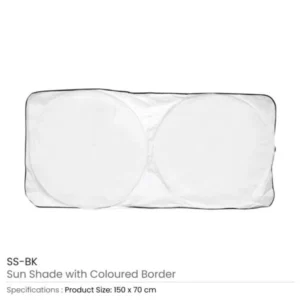 Sunshades for Cars in White Tyvek Material — related custom branded product in UAE