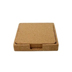 TEREVI – eco-neutral set of 4 Cork Coasters with Cork Stand — related custom branded product in UAE