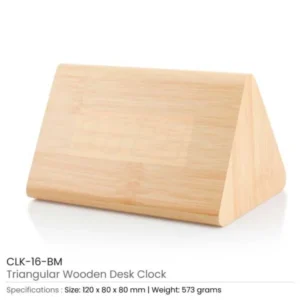 Triangular Wooden Digital Desk Clock Eco-Friendly — related custom branded product in UAE