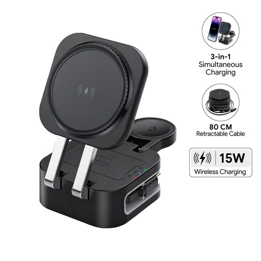 TRIODE @memorii 4 in 1 Foldable Wireless Fast Charging Station — product photo 1