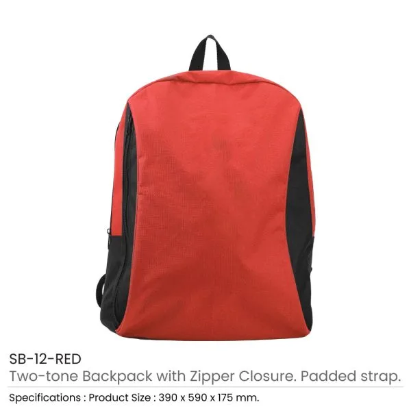 Two-toned Backpacks 600D Polyester Material — product photo 1