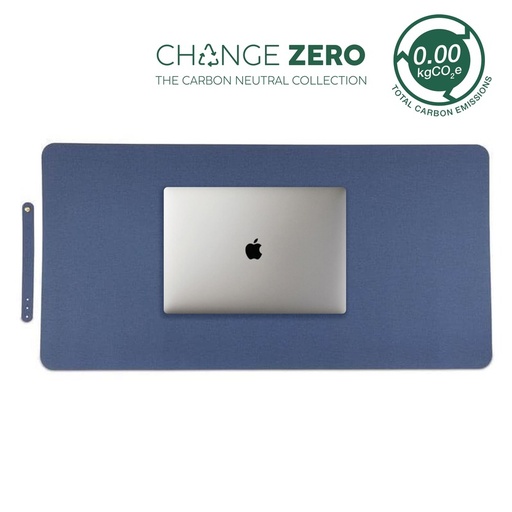 ZILE - CHANGE ZERO Recycled PU Desk Pad - Navy Blue — product photo 1